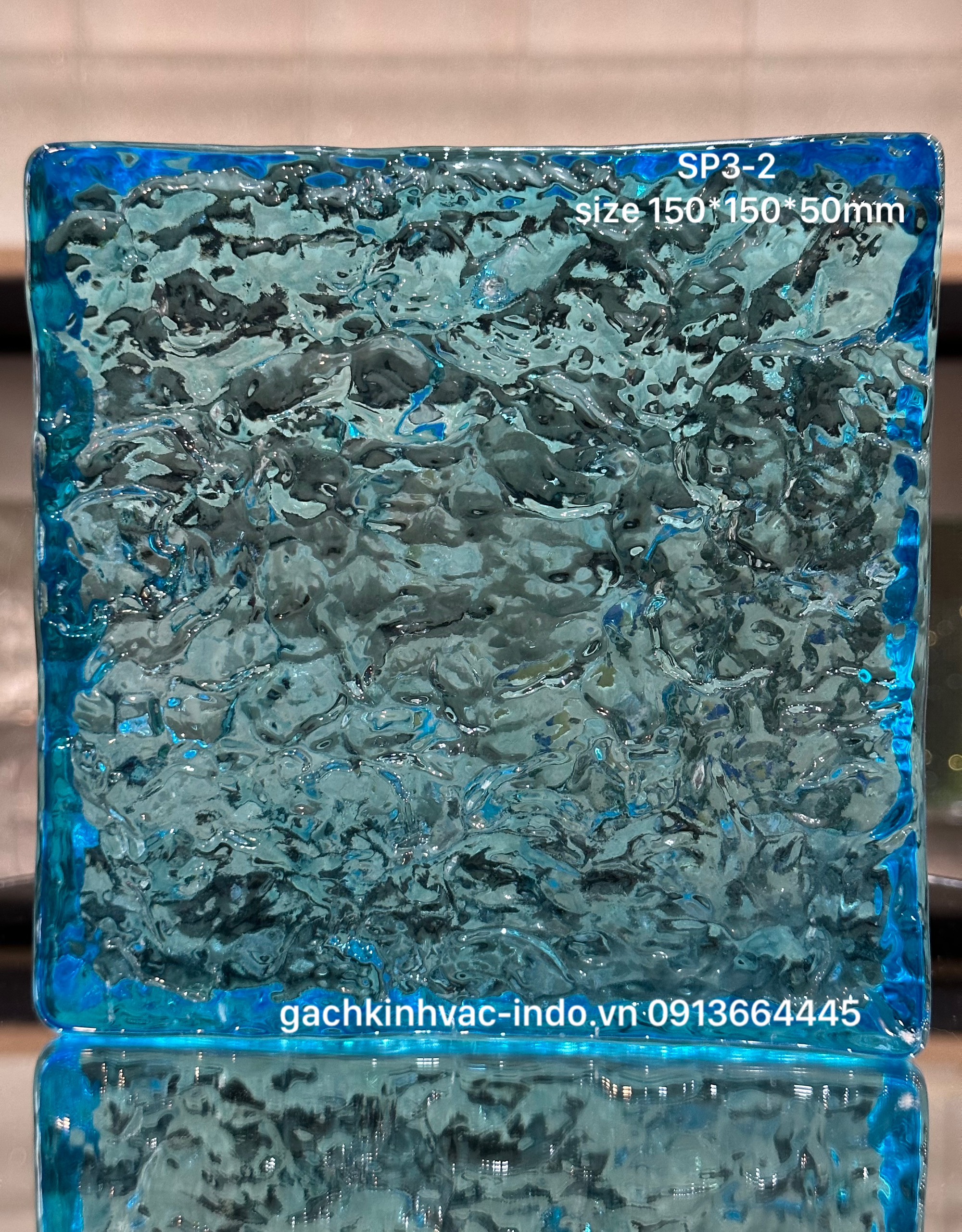 Gạch kính SP3-2 Màu Xanh Nhạt